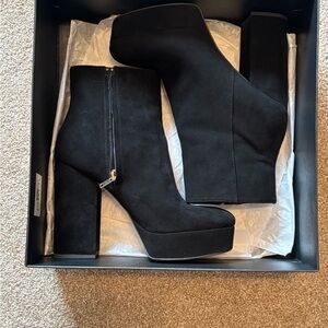 Black Platform Ankle Boots